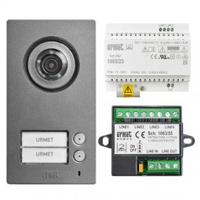 Urmet Mikra 2 Voice Zwei-Wege Video-Türsprechanlage Base Kit 1784/802