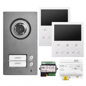 Urmet MIKRA2 und 2 VOG5 Videosprechanlage-Kit für Zweifamilienhaus 2Voice