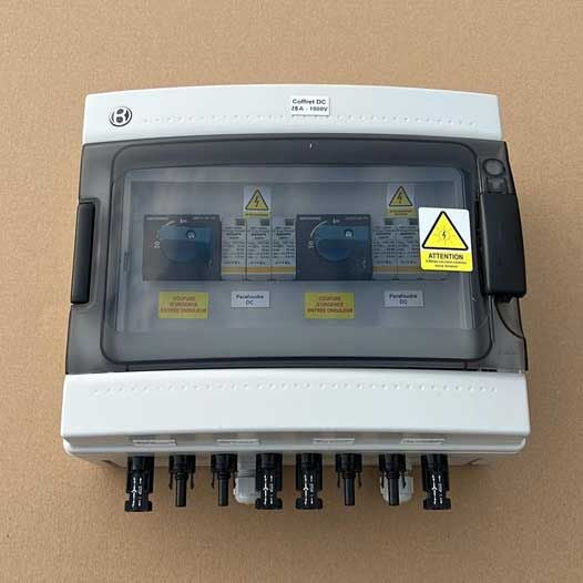 Coffret DC - SOCOMEC - 2 x 25A/1000VDC - 2 Strings