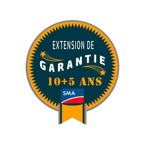 SMA - Extension de garantie fabricant CONFORT 10 ans de base +5 ans jusqu'à 10 kVA