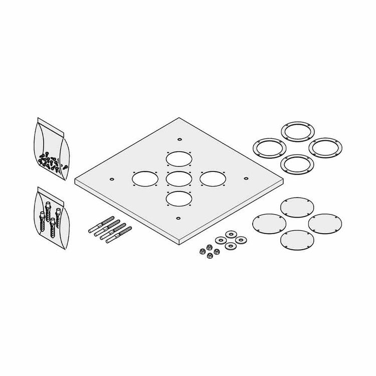 Vaillant Schornsteinabdeckungsset DN50mm (5 Ausgänge) 0010029363