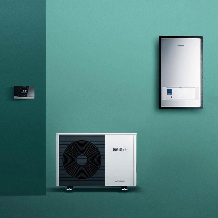 Vaillant Kit aroTHERM plus VWL 55/6 A 230V S3 Luft/Wasser-Wärmepumpe Monoblock einphasig + VWZ MEH 97/6 Wandmodul 0010038574