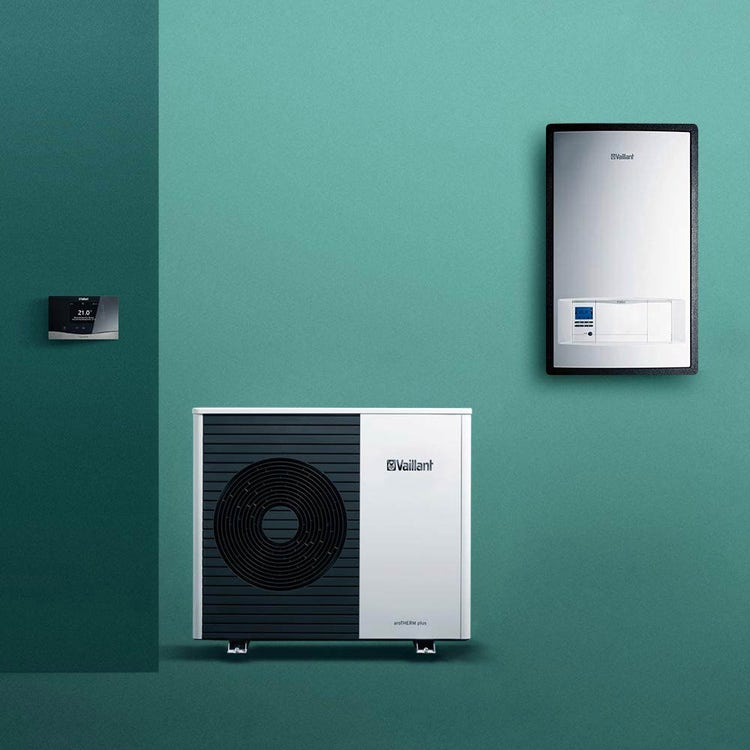 Vaillant Kit aroTHERM plus VWL 65/6 A 230V S3 Luft/Wasser-Monoblock-Wärmepumpe einphasig + VWZ MEH 97/6 Wandmodul 0010038575