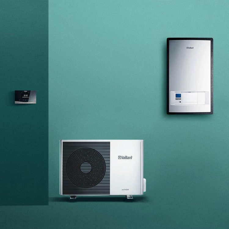 Vaillant Kit aroTHERM Split VWL 45/5 AS 230V Einphasen Luft/Wasser-Wärmepumpe + VWL 67/5 IS Wandmodul 0010038595
