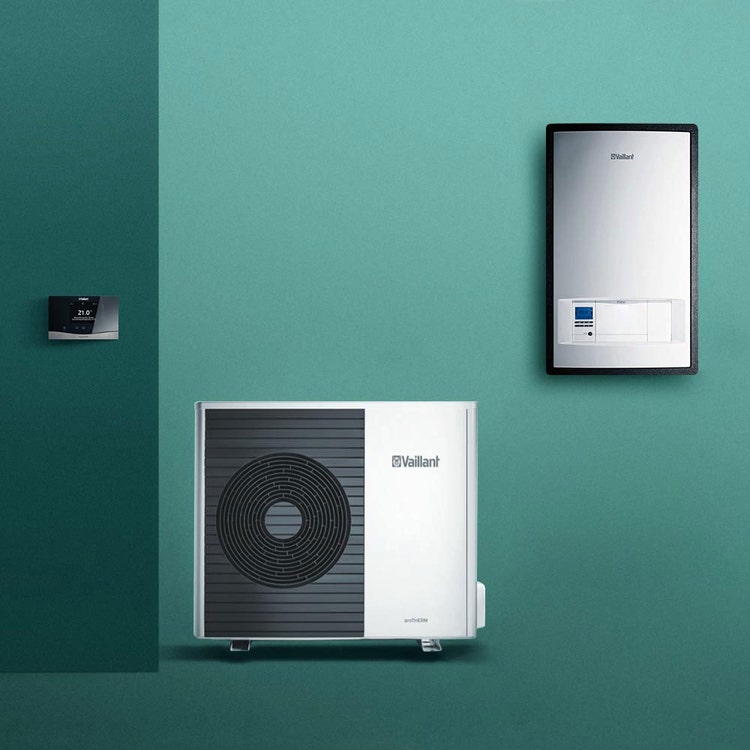 Vaillant Kit aroTHERM Split VWL 85/5 AS 230V Einphasen Luft/Wasser-Wärmepumpe + VWL 87/5 IS Wandmodul 0010038597