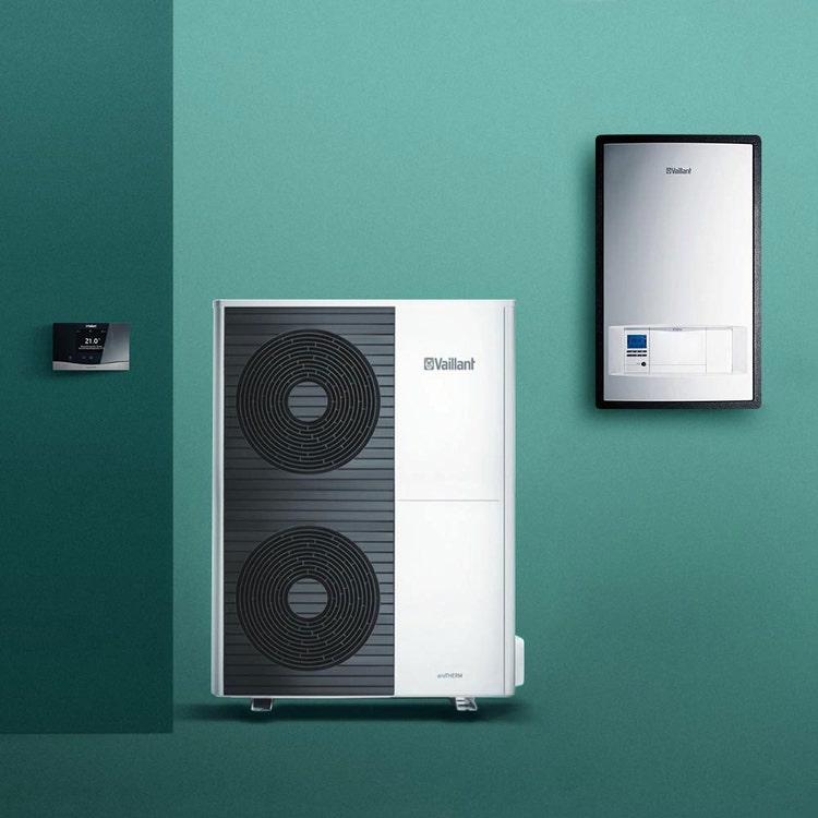 Vaillant Kit aroTHERM Split VWL 125/5 AS 400V S3 Luft/Wasser-Wärmepumpe dreiphasig + VWL 127/5 IS Wandmodul 0010038600