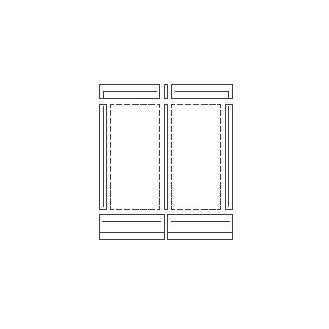 Vaillant Grund-Einbauset für 2 vertikale VFK 0020055196