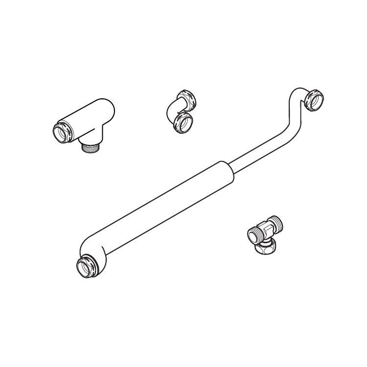 Vaillant Umlaufkit ohne Pumpe, integrierbar und komplett mit Rohren und Zubehör 0020170502
