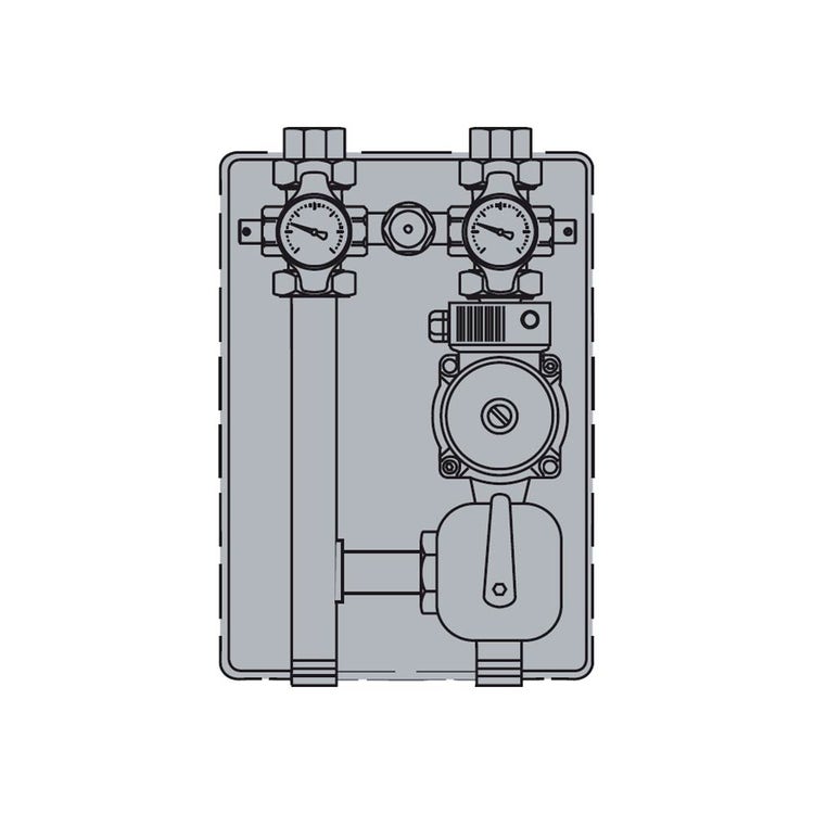 Vaillant Hydraulisches Verteilermodul für gemischte Zone mit Hochleistungspumpe (Klasse A) und Mischer 0020191788