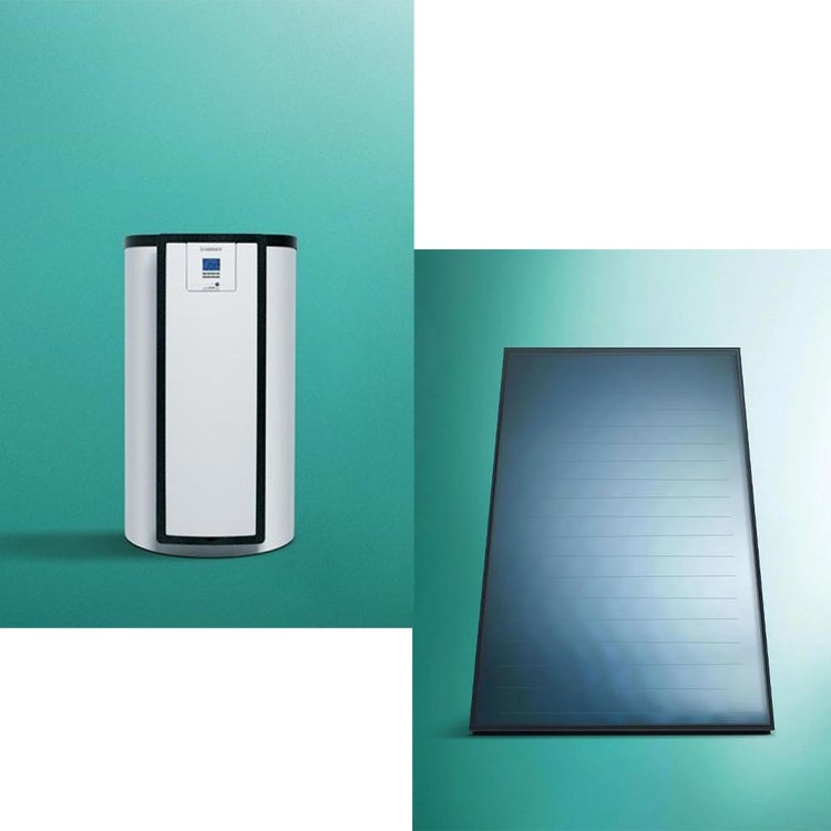 Vaillant Solarkit auroTHERM plus mit 150-Liter-Trinkwarmwasser-Brauchwasserspeicher 0020221233