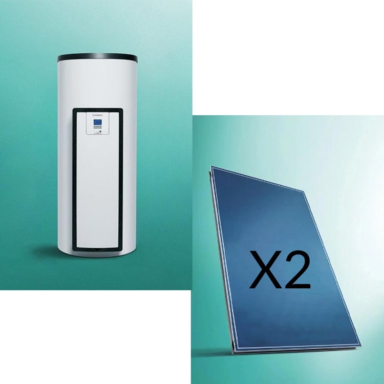 Vaillant Solar-Kit auroTHERM pro mit 250-Liter-Trinkwarmwasser-Brauchwasserspeicher 0020222123