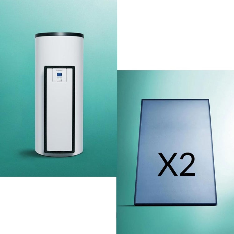 Vaillant Solarkit auroTHERM mit 250-Liter-Trinkwarmwasser-Speicher 0020222124