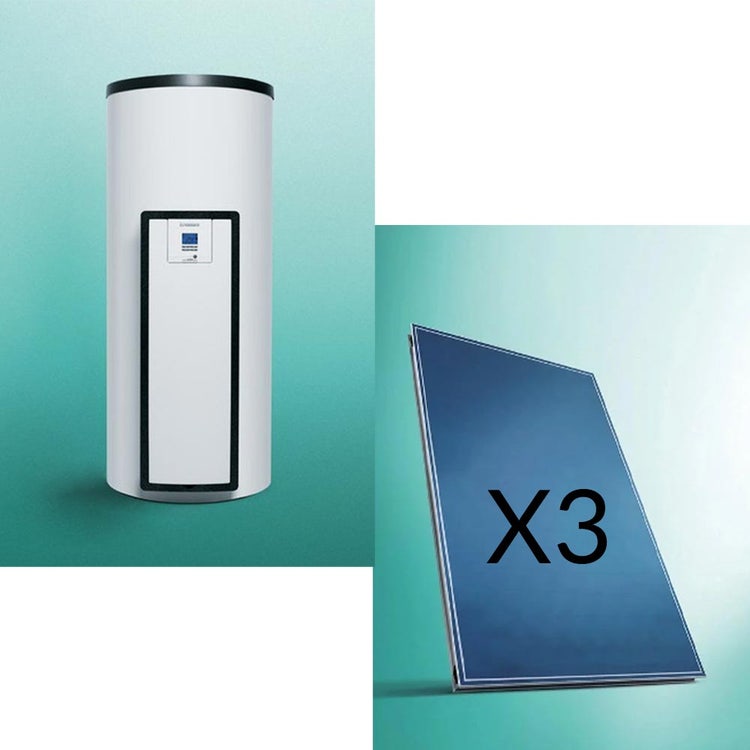 Vaillant Solarkit auroTHERM pro mit 350-Liter-Trinkwarmwasser-Brauchwasserspeicher 0020222126