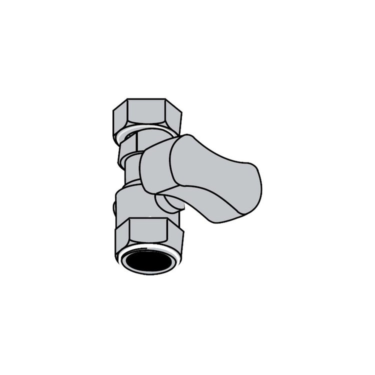 Vaillant Gerades Gasanschlussventil (Anschlüsse 3/4") 009298