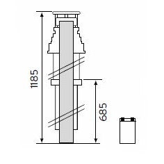 Vaillant Passante Dachdurchführung vertikal 303606