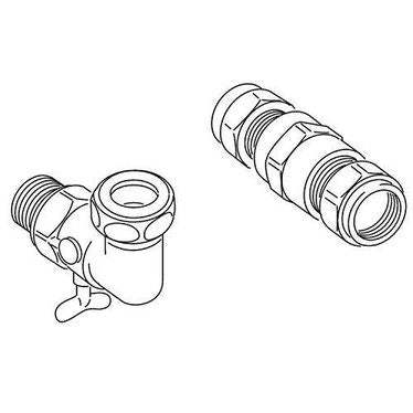 Vaillant Eckventil für Gasanschluss für alte Vorrichtung (Anschlüsse 1/2") 306210