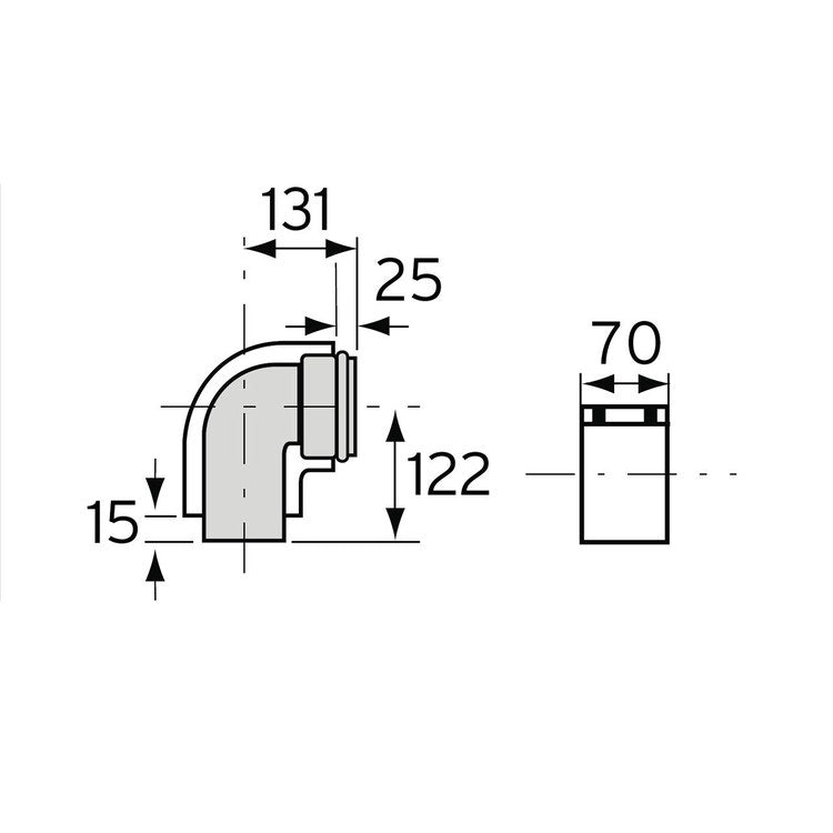 Vaillant Kurve 87° 60/100mm 303910