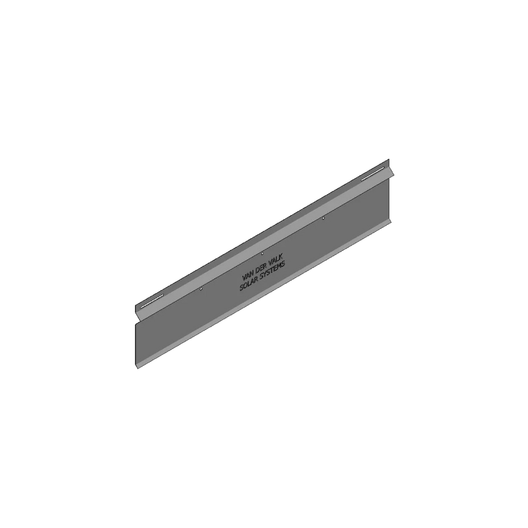 VAN DER VALK SOLAR- VERZINKTE ACHTERPLAAT VALKPRO+ L10° L=2580mm (742517)