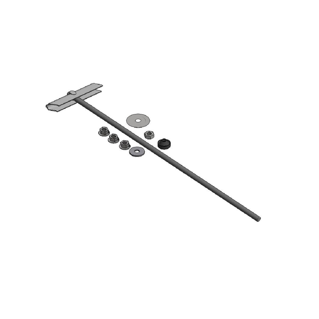 VAN DER VALK -VALKSOLARFIX RVS TUIMELANKER M10L=500mm (747621)