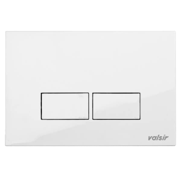 Valsir Plakette 2 Tasten Modell Tropea P3 weiß PLP3B