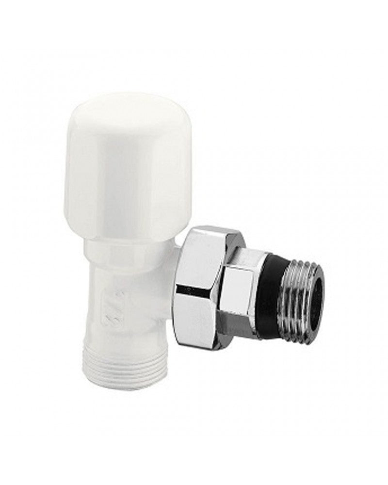 Arteclima Einstellventil mit weißem Winkel 1/2" ART