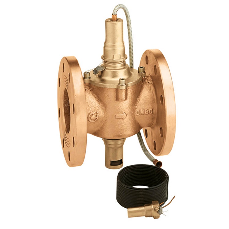 Caleffi Absperrventil für Brennstoff mit Flanschanschlüssen mit 5 m Sensor, Einstellung 110° DN 65 541620