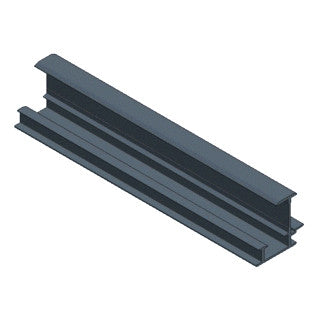 Van Der Valk Solar-Aluminium Inlegprofiel Tussen H35 L=6650 Zwart (700303506650Zw)