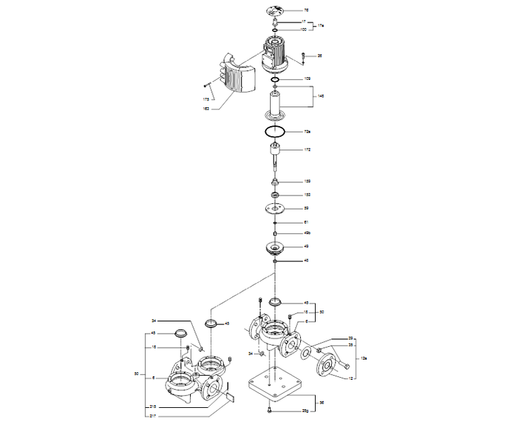 GRUNDFOS Nassläufer-Umwälzpumpe MAGNA D 40-120 F Art. 96748676