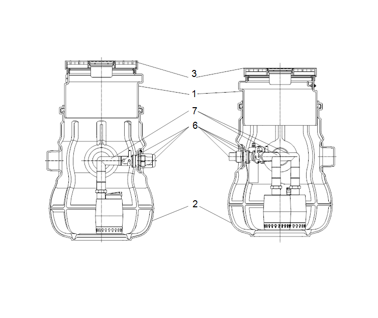 GRUNDFOS Abwassersammelbehälter LIFTAWAY B120-2 (120 Liter) Art. 92614070 