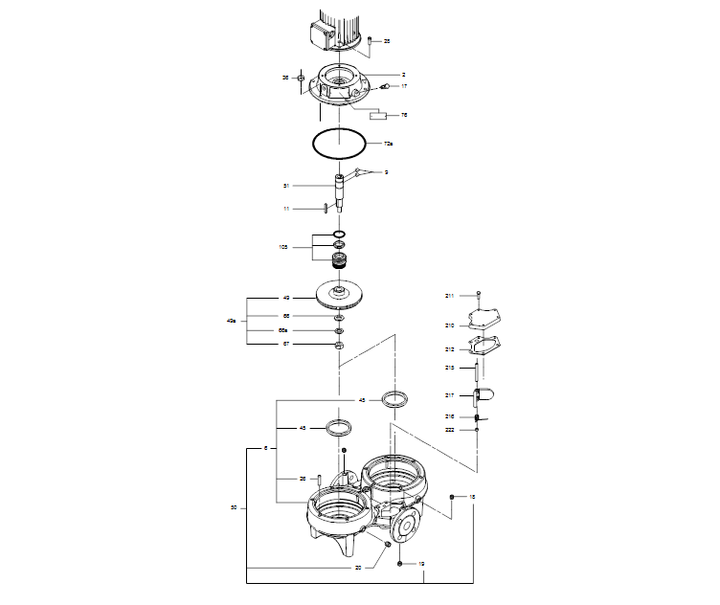 GRUNDFOS Einstufige Inlinepumpe TPD 32-80/4 A-F-A-GQQE Art. 96384203