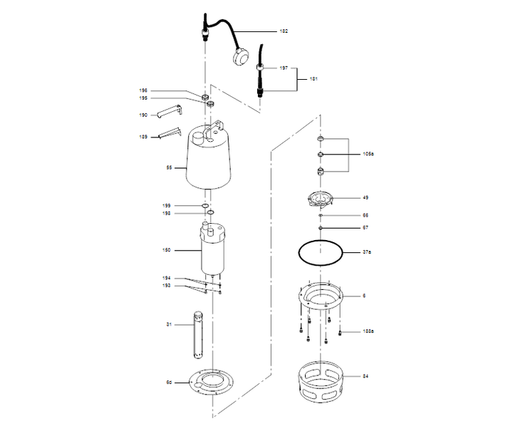 GRUNDFOS Tauchmotorpumpe UNILIFT AP35.40.06.A1V Art. 96001777