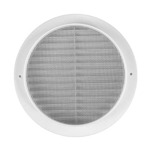Ventila KPM 125 W – Lüftungsgitter rund, Kunststoff, weiß, Ø 125 mm