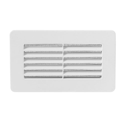 Ventila HPM 55x110 W – Lüftungsgitter eckig, Kunststoff, weiß, 55 × 110 mm