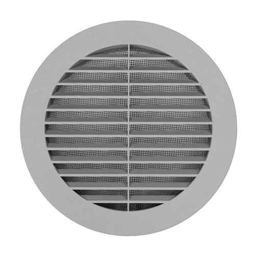 Ventila KPM 100 MAX G – Lüftungsgitter rund, Kunststoff, grau, Ø 100 mm