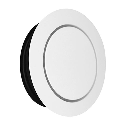 Ventila KTVm 125 W – Tellerventil, Rohr 125 mm, weiß