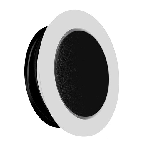 Ventila KTVm 125 W-B – Tellerventil, Rohr 125 mm, schwarz-weiß