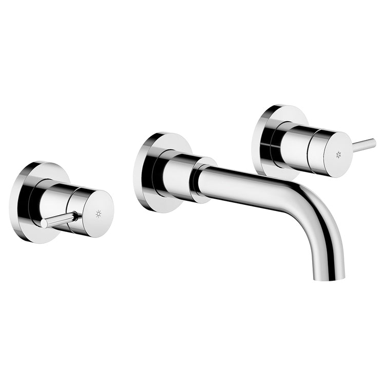 Nobili Einbau-Waschtischarmatur, 2 Griffe, ohne Einbaukörper, ohne Ablauf, Chrom-Finish VELIS VE125298/ECR