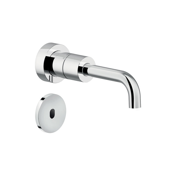 Nobili Wasserhahn mit Infrarotsteuerung T. 20 cm, Wandmontage, ohne Ablauf, Einbaukörper inklusive, Chromoberfläche VELIS IRVE125198/1CR