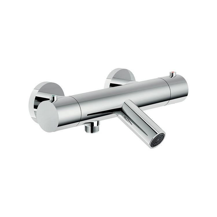Nobili Außenthermostat für Wanne, mit Sicherheitstemperatursperre und Rückschlagventilen, Chromoberfläche VELIS VE125010/1CR