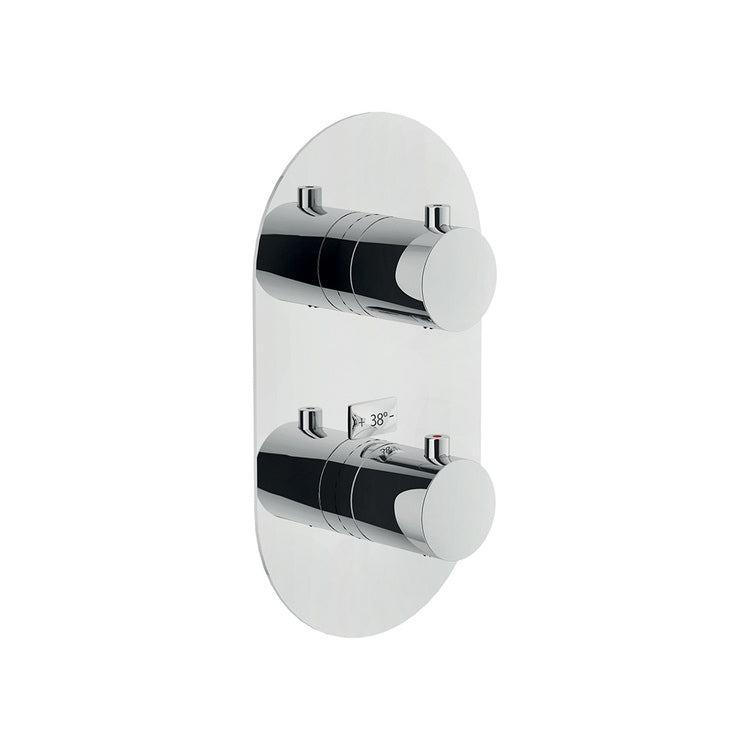 Nobili Duschmischer nur Außenteil mit 2-Wege-Thermostat, Chromoberfläche LIVE WE00102/TCR