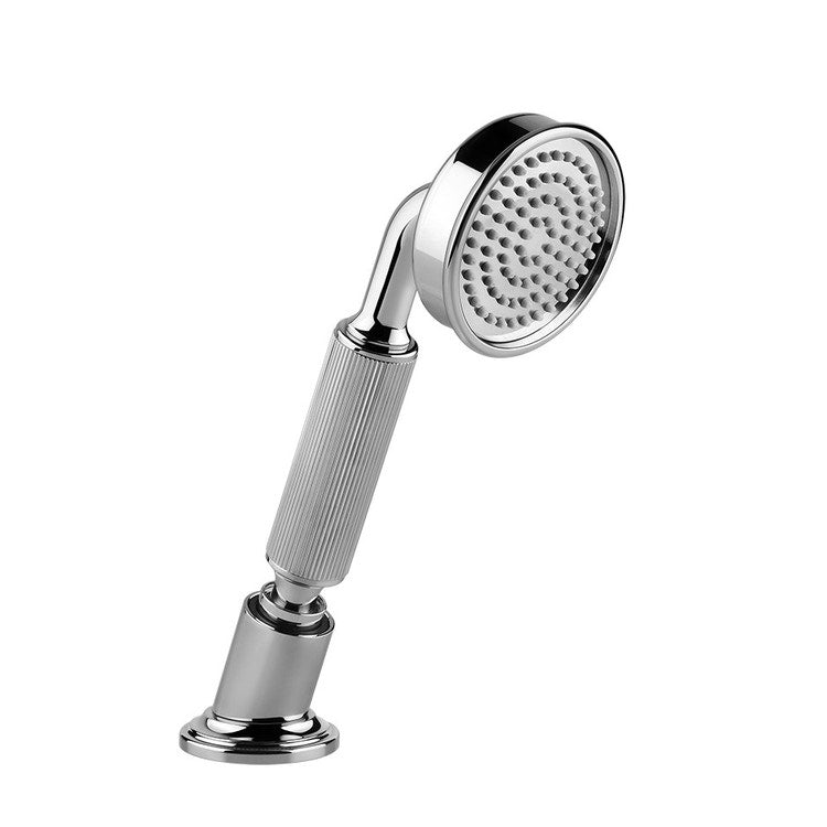 Gessi Kegel-Handbrausehalter mit Kalkschutz-Handbrause und 150 cm Schlauch, Chrom-Finish VENTI20 65127#031