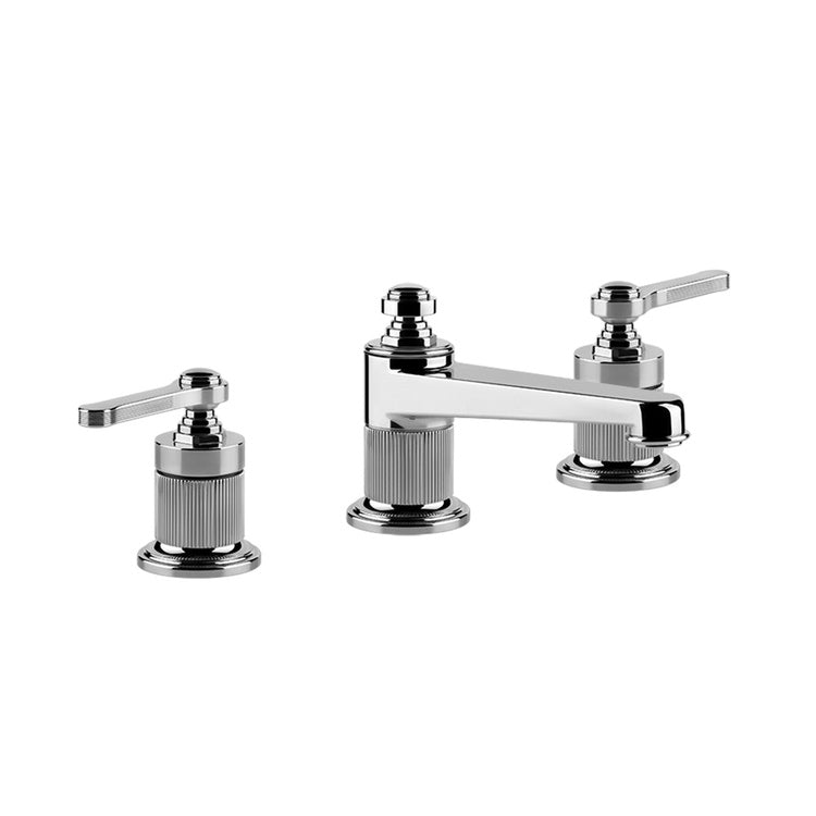 Gessi Waschtischgruppe 3 Löcher H. 11 cm, mit Abfluss und Anschlussflexschläuchen, Chromoberfläche VENTI20 65011#031