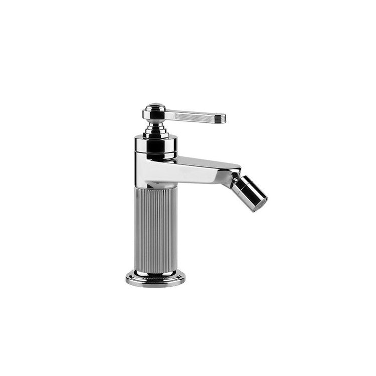 Gessi Bidetmischer mit Ablauf und Anschlussflexschläuchen, Chromoberfläche VENTI20 65007#031
