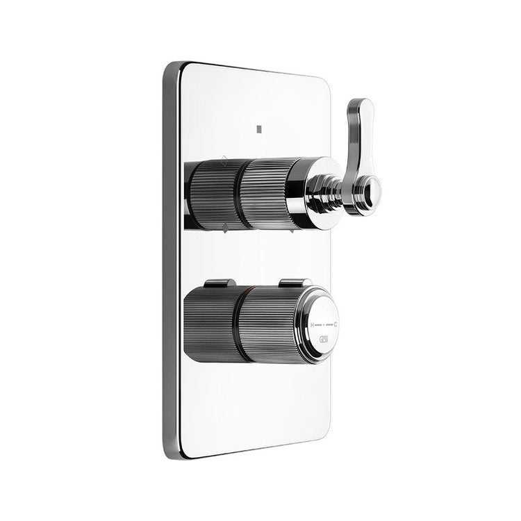 Gessi Thermostat-Duschmischer, wandmontiert, 2-Wege, ohne Einbaukörper, Chromoberfläche VENTI20 65135#031