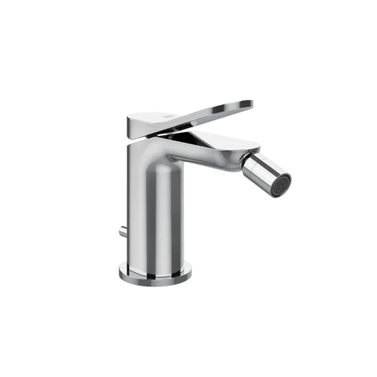 Gessi Bidetmischer, mit Ablauf und Flexschläuchen, Chromfinish MERAVIGLI 56007#031