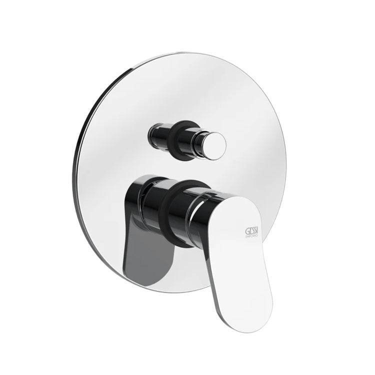 Gessi Wandbrause-Armatur, 2-Wege, mit Umsteller, ohne Einbaukörper, Chromfinish MERAVIGLI 56080#031