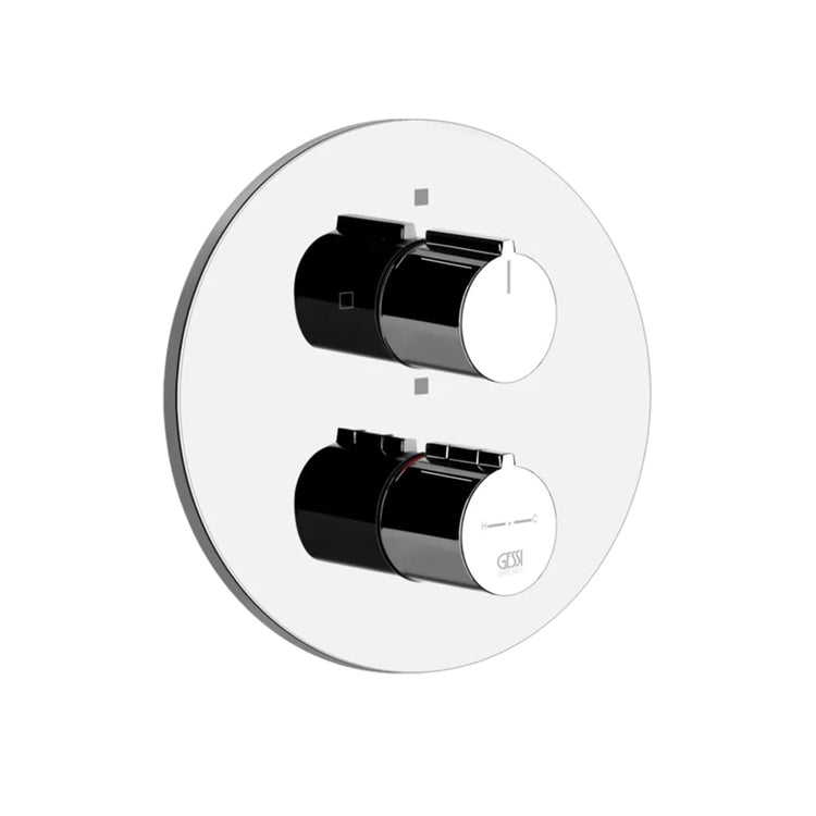 Gessi Thermostat-Duschmischer, Wandmontage, 1 Weg, ohne Einbaukörper, Chromoberfläche TORTONA 38776#031
