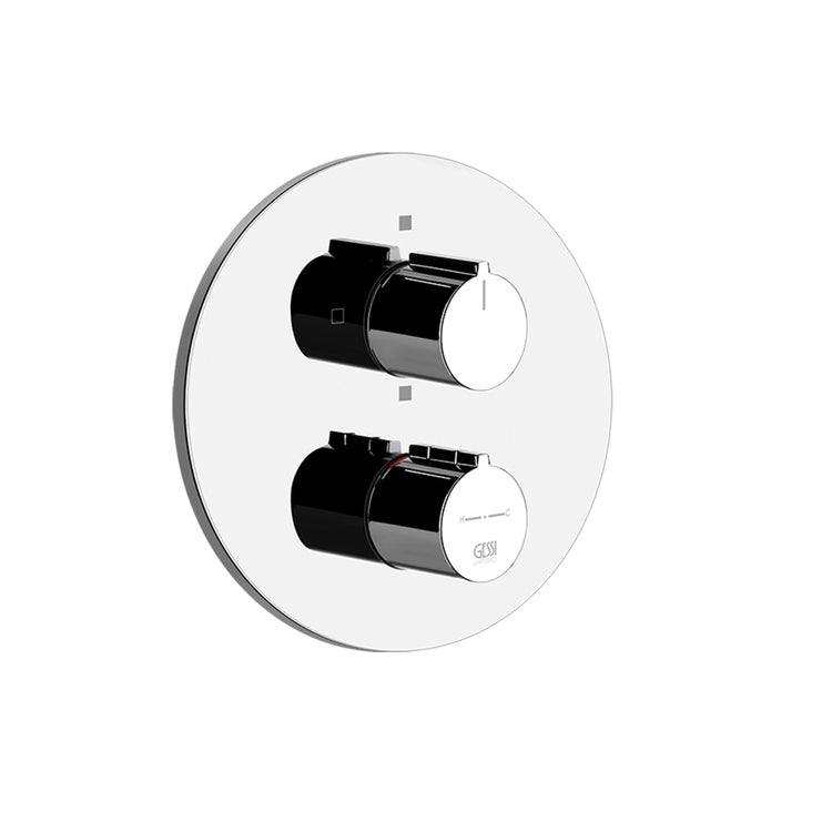 Gessi Thermostat-Duschmischer, Wandmontage, ohne Einbaukörper, 2 Wege, Chromoberfläche TORTONA 38777#031