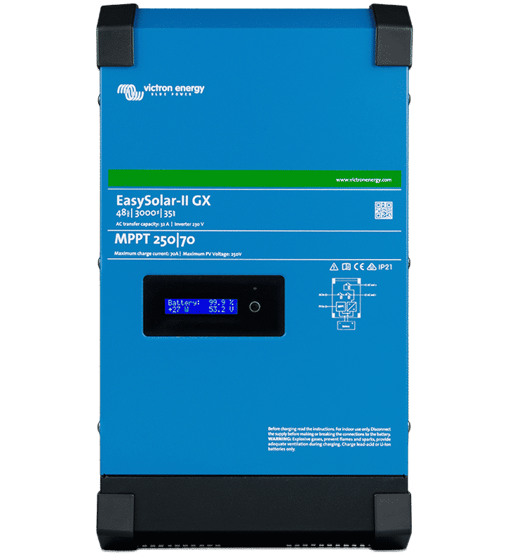 Victron EasySolar-II GX 24/3000/70-32 MPPT 250/70 GX EasySolar-II 3kVA MPPT 250/70 GX, 5kVA MPPT 250/100 GX