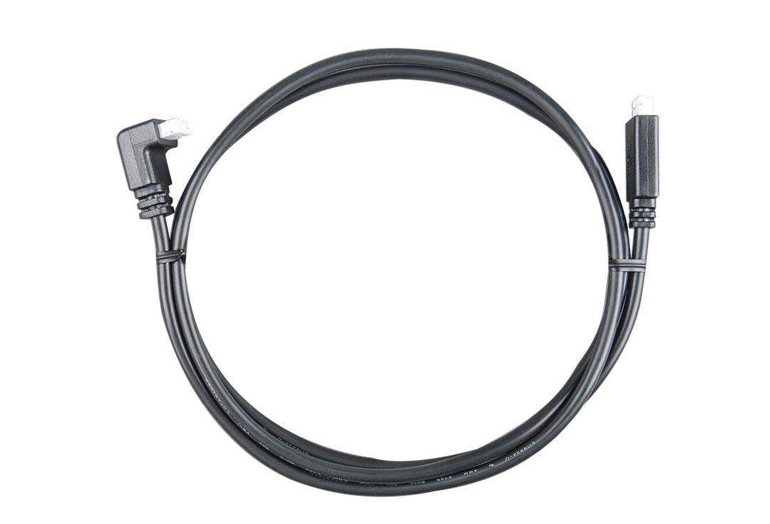 Victron VE.Direct Cable 10m (one side Right Angle conn)